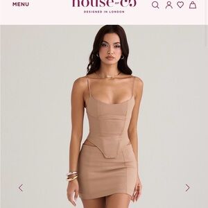 House of CB Tan Corset Top